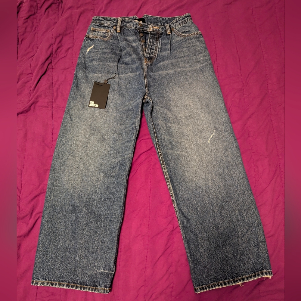 The Kooples Relaxed Fit Button Fly Blue Denim Jeans Size 29